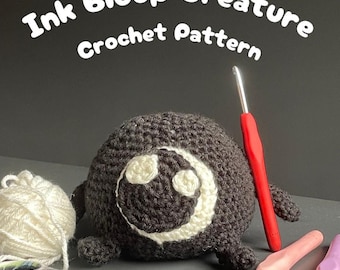 Creatura di inchiostro Bloop Amigurumi all'uncinetto