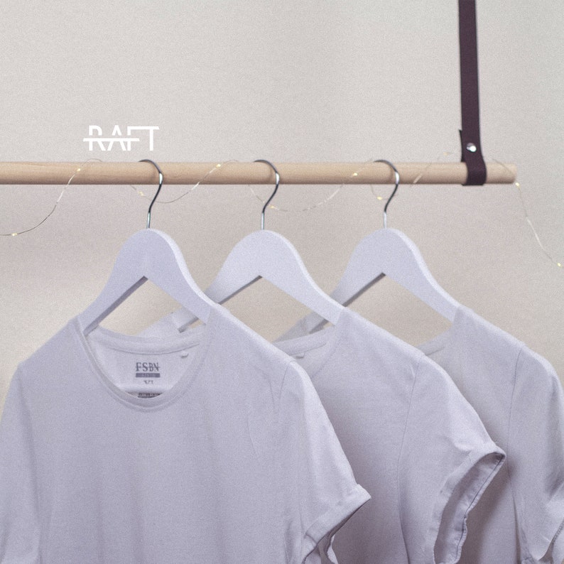 Hanging Wardrobe Wood / Wardrobe Hanging / Clothes Rack / Etsy