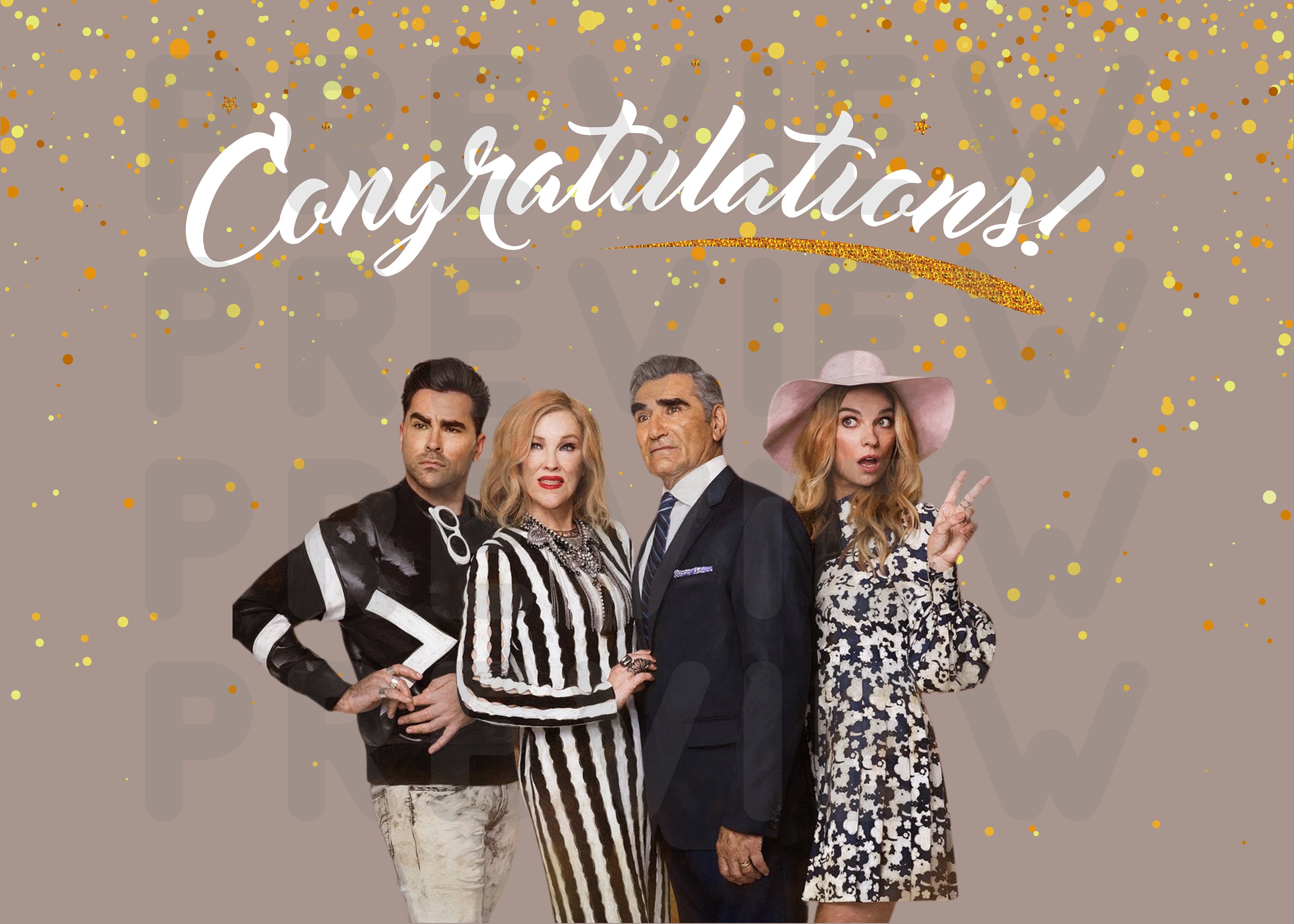 Schitts Creek Congratulations Card / Digital Download Greeting Etsy