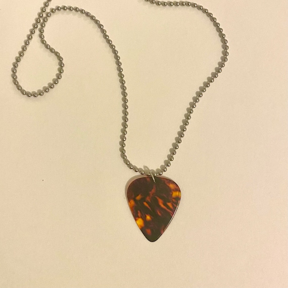 Eddie Munson Inspired Guitar Pick Necklace Etsy Australia