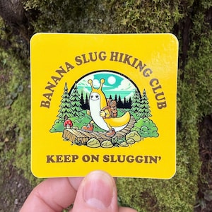 Banana Slug Hiking Club Sticker