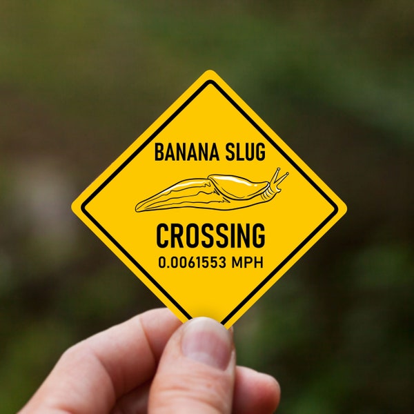 Brake for Banana Slugs Crossing Sticker