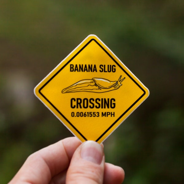 Brake for Banana Slugs Crossing Sticker