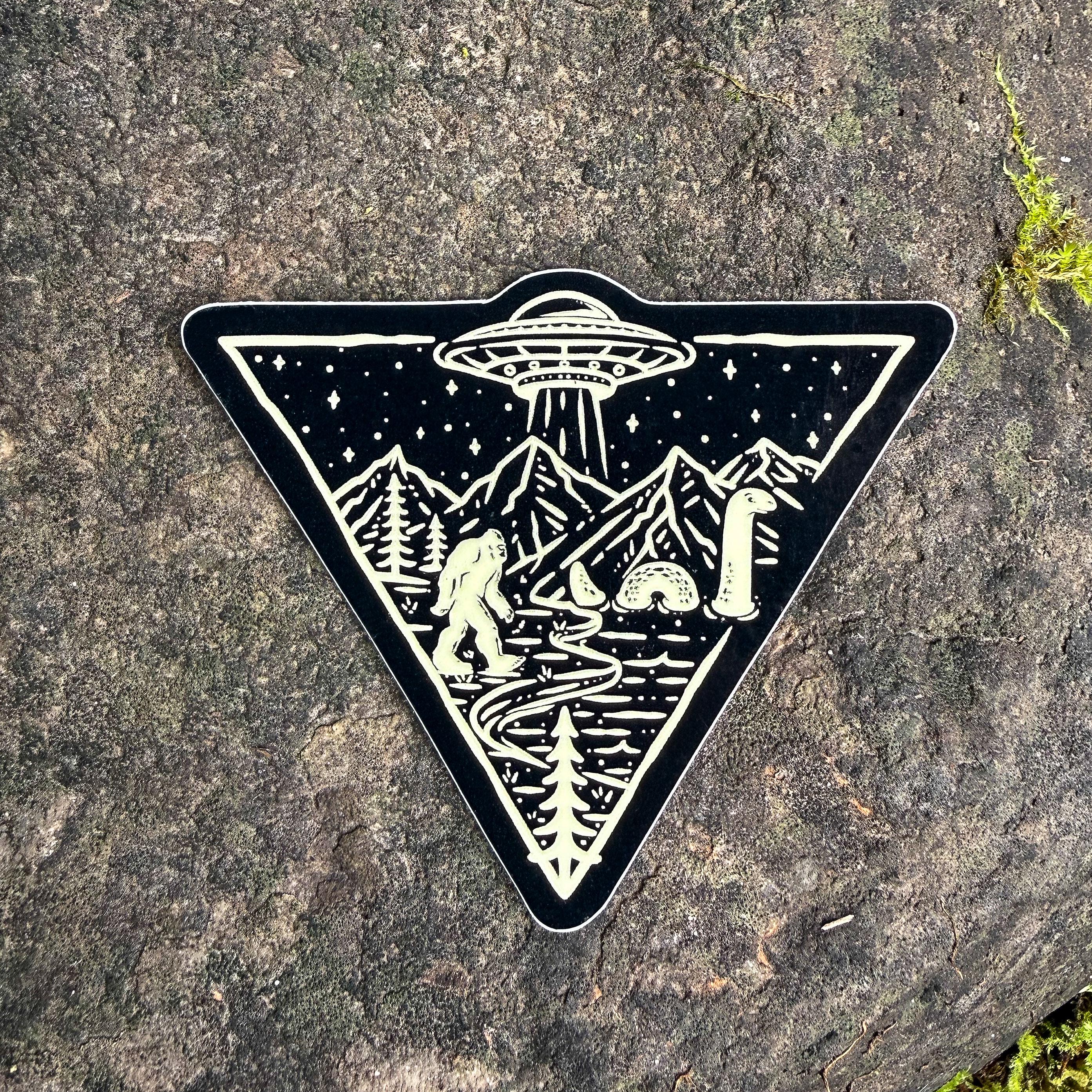 Cryptid Triangle Design Cryptid Triangle Sticker - Etsy