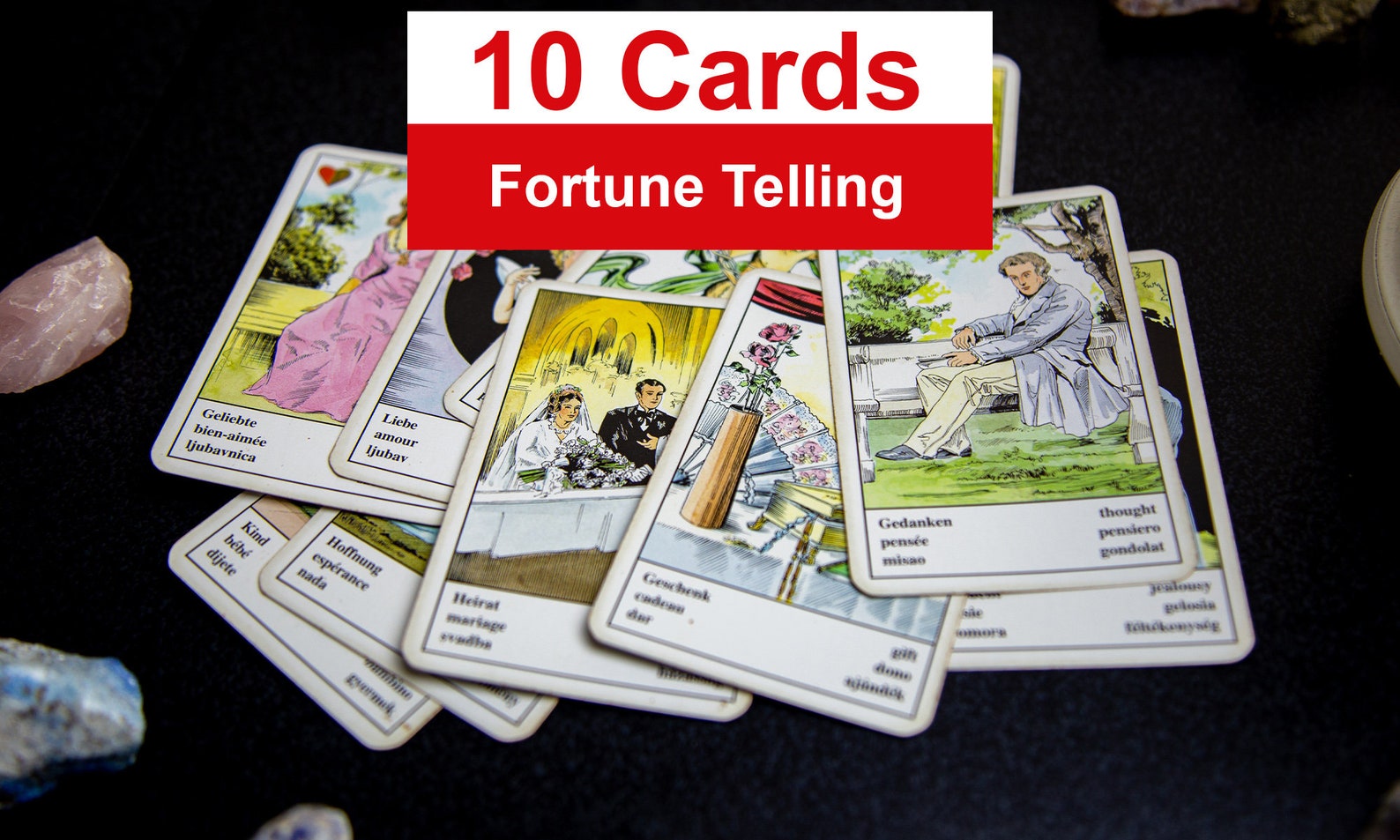 Fortune Telling the Reading 10 Cards Etsy