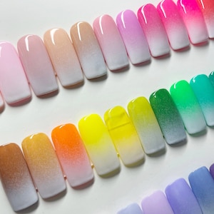 Press on Nails • Fake Nails • False Nails • Hand Painted • Ombre Nails •Glue On Nails（01,285 Now available!）