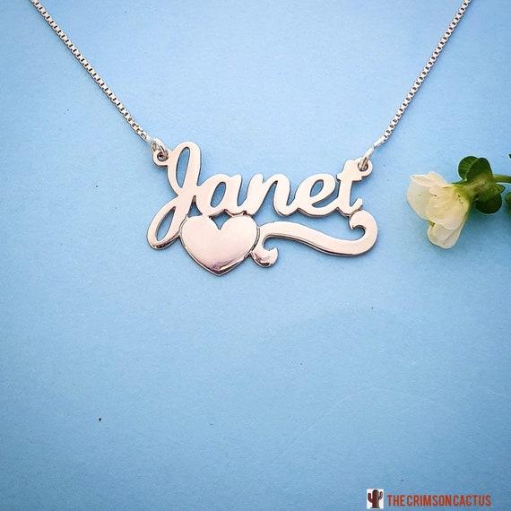 Personalized Pure Sterling Silver Name 