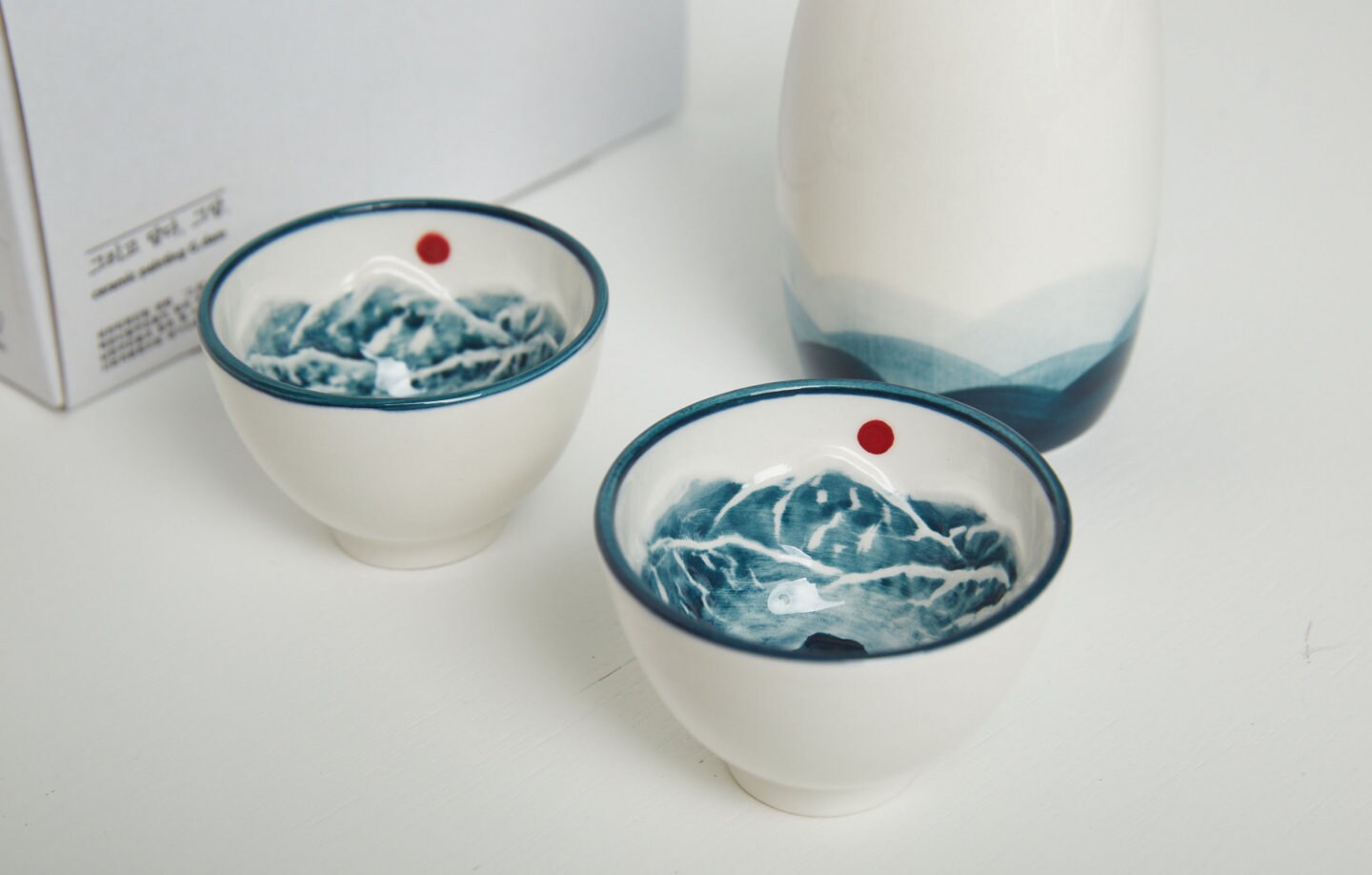 Keramik Berg Handgemachtes Sake Set Etsy