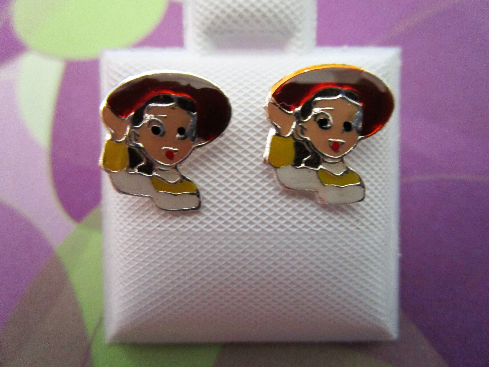 Jessie Earrings Toy Story Kids Earrings Sterling Silver Etsy
