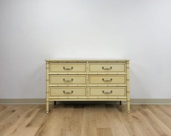 Faux Bamboo Henry Link 6 Drawer Dressers - Etsy