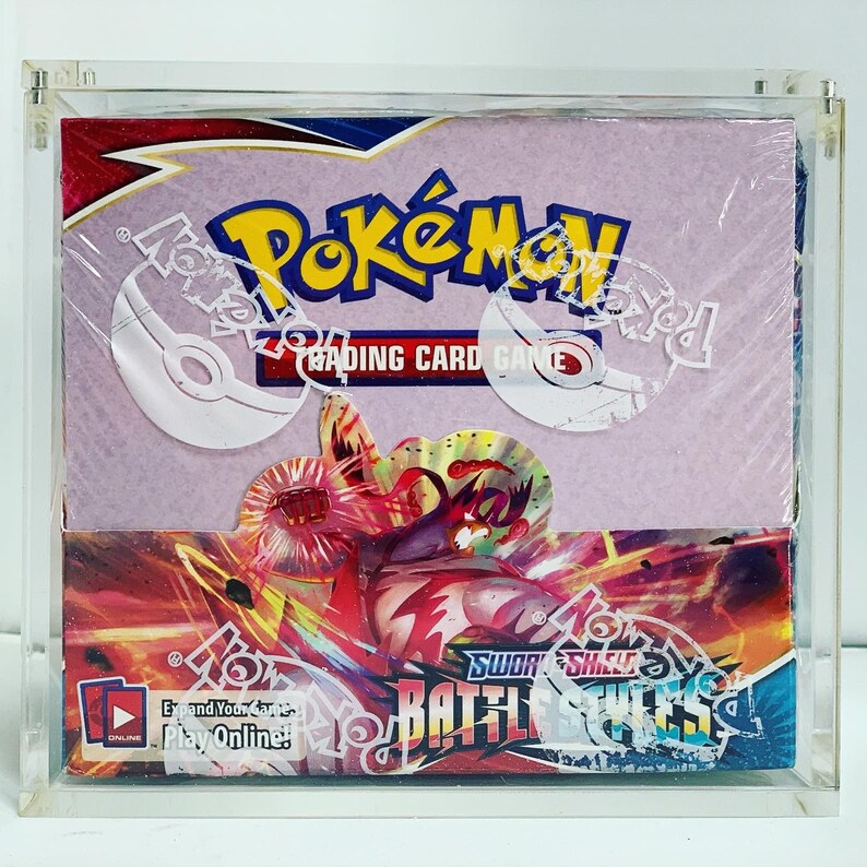 Acrylic Pokémon Booster Box Display Case with Magnetic Lid | Etsy