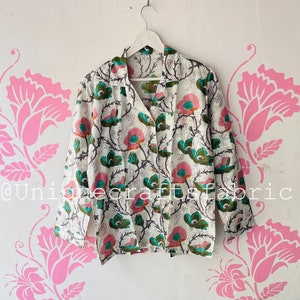 Floral Cotton Pajama Set: Indian Soft Cotton PJs