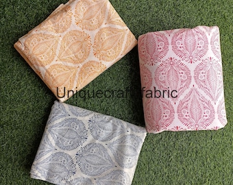 Hand Block Print Cotton Fabric: Sewing & Quilting Fabric By The Yard