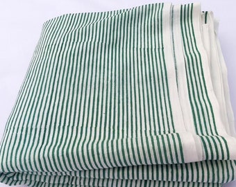 Indian Striped Cotton Fabric: Hand Block Print Sewing Material