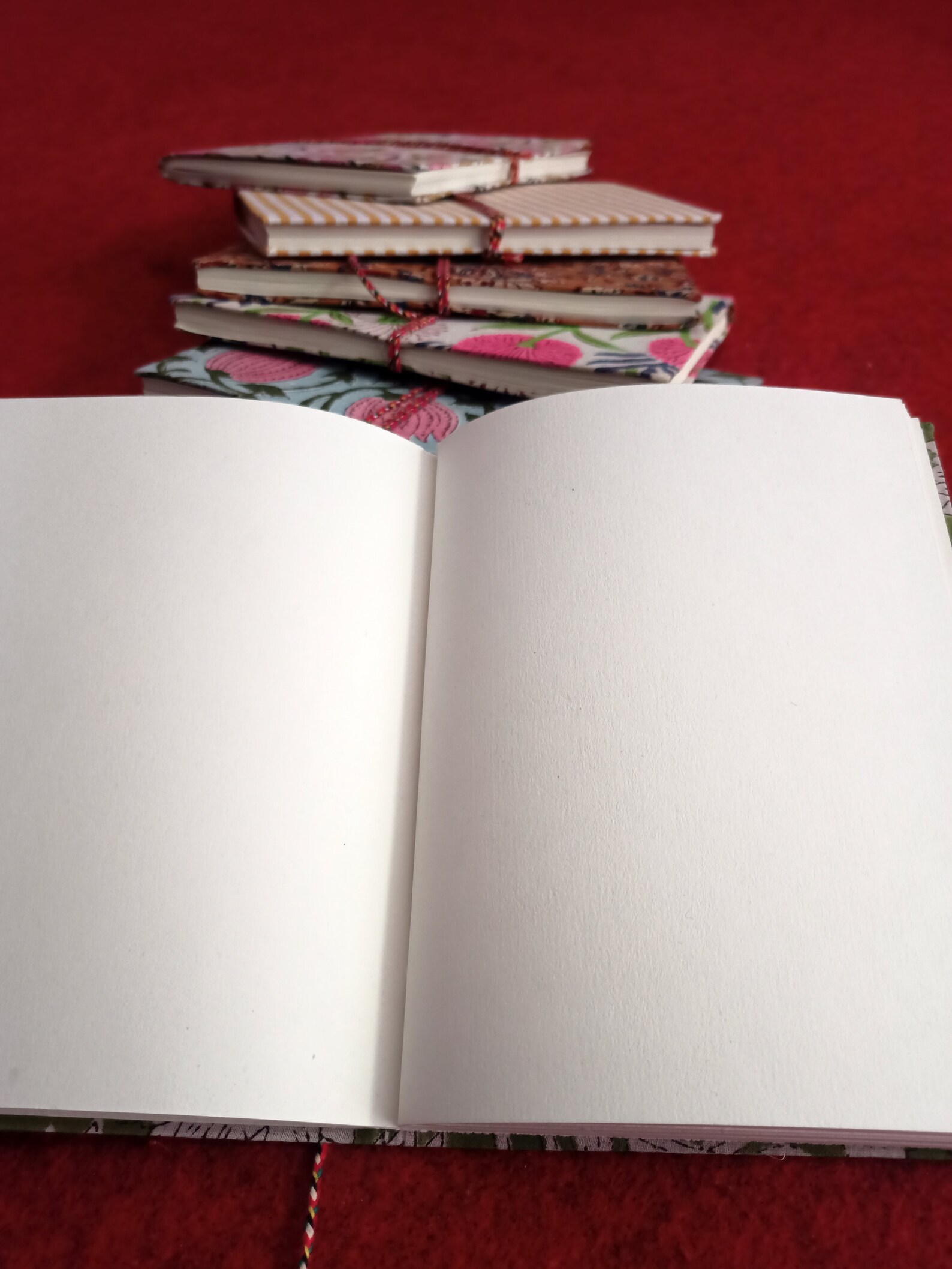 5 Handmade Indian Hand Block Print Note Book, Handmade Diary, Note Book ...