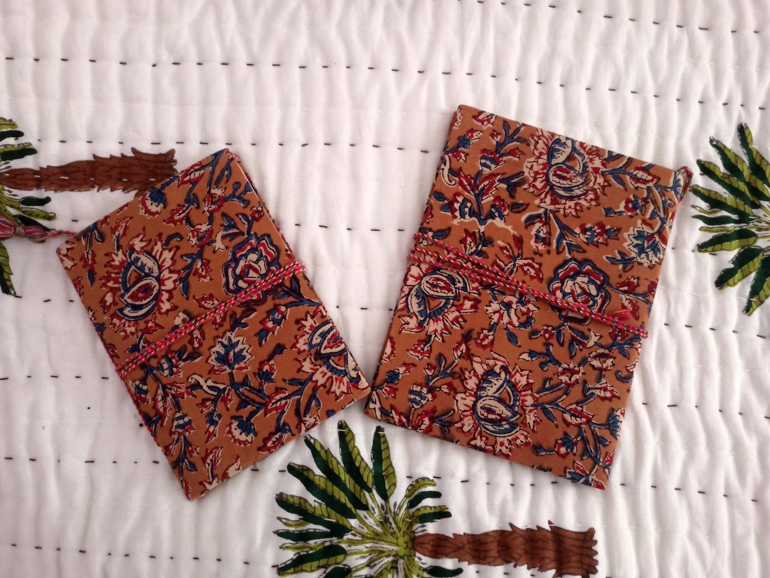 5 Handmade Indian Hand Block Print Note Book, Handmade Diary, Note Book ...