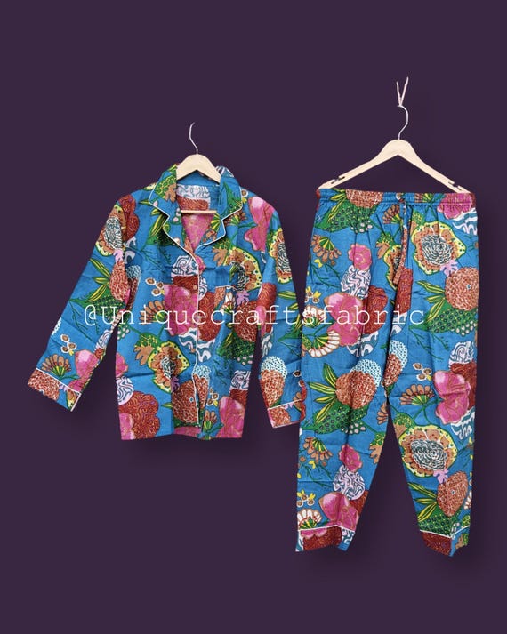 Pigiama estivo in cotone per damigelle d'onore, pigiama con stampa