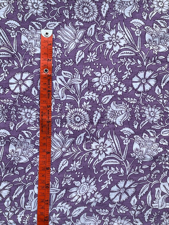 Tessuto Di Cotone Morbido 100% – Prato Fiorito Giallo Boho Per Abiti E Cucito Creativo (Venduto A Metri) - 6