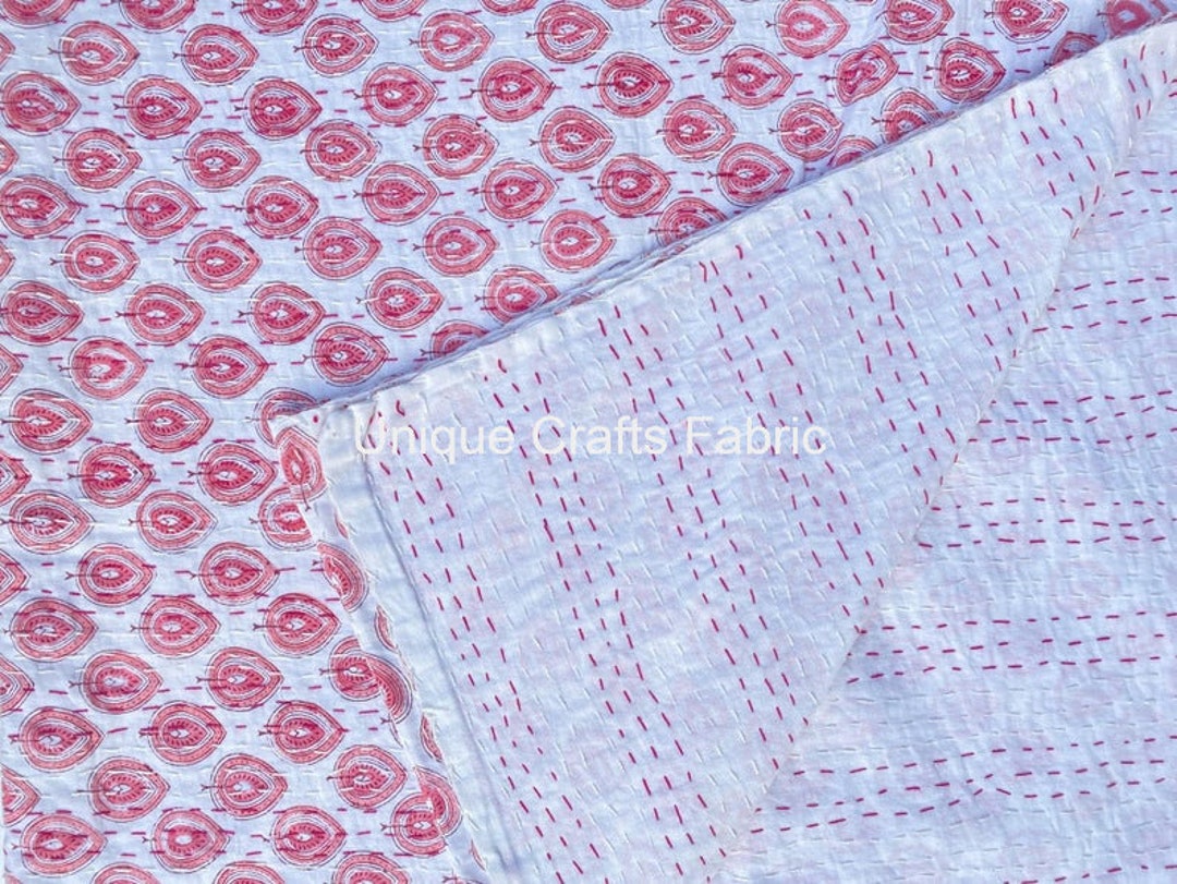 Indian Kantha Bedspread Twin Kantha Queen Kantha King Kantha Etsy