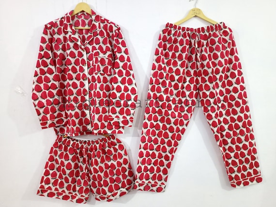 Strawberry pajama set hotsell