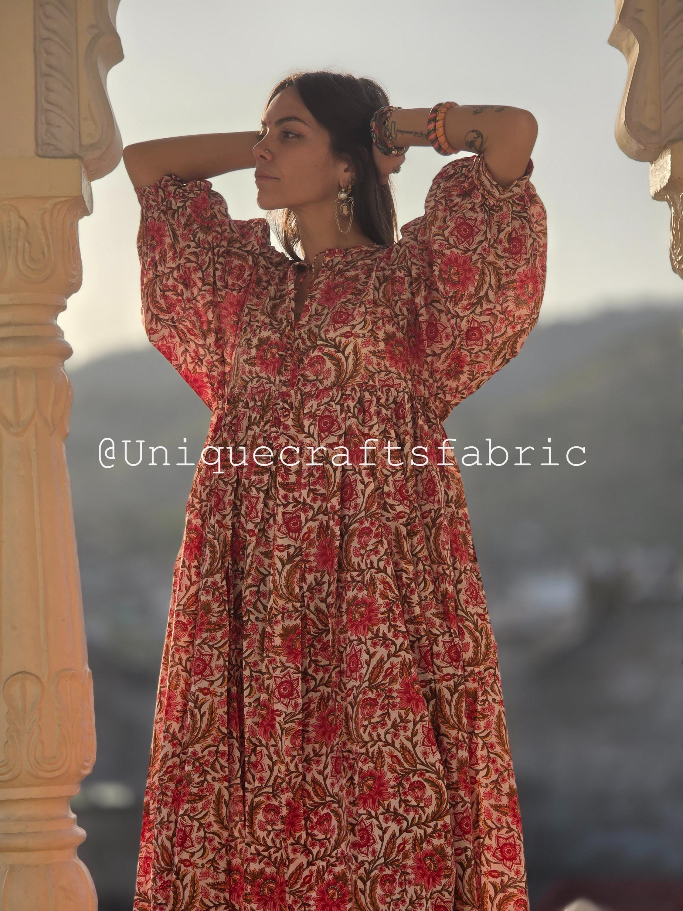 Bohemian Midi Dress - Etsy