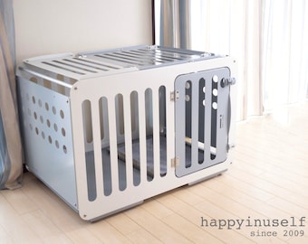 Stylish Aluminum Dog Room i100 /Dog crate/Modern/Dog house/Indoor/Trouble free -Happyinuself