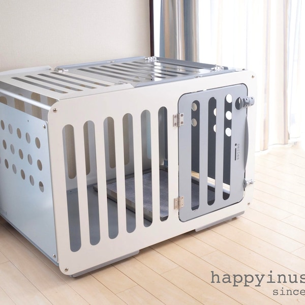 Stylish Aluminum Dog Room i100 /Dog crate/Modern/Dog house/Indoor/Trouble free -Happyinuself