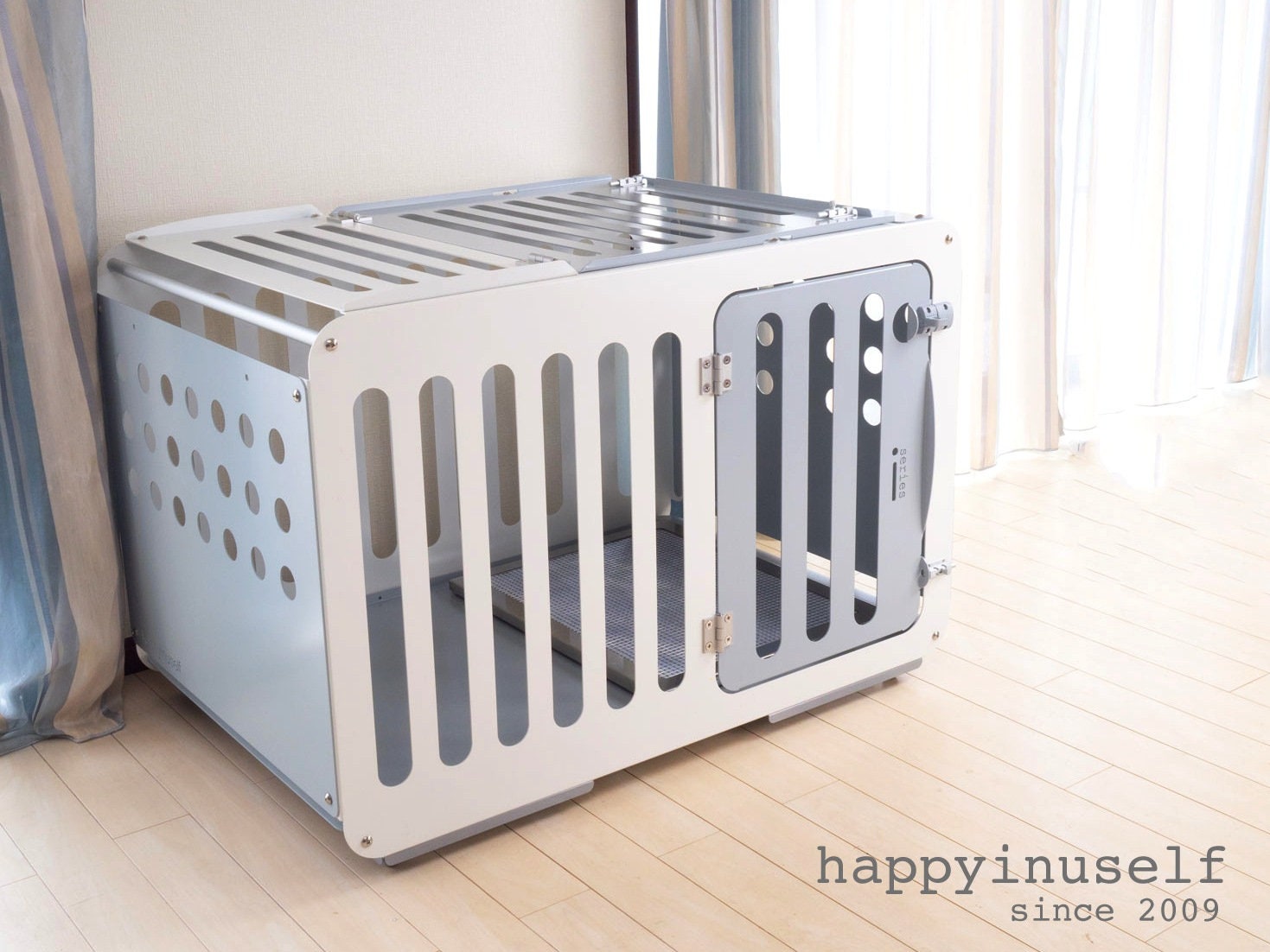 Stylish Aluminum Dog Room i100 /Dog crate/Modern/Dog house/Indoor/Trouble free -Happyinuself