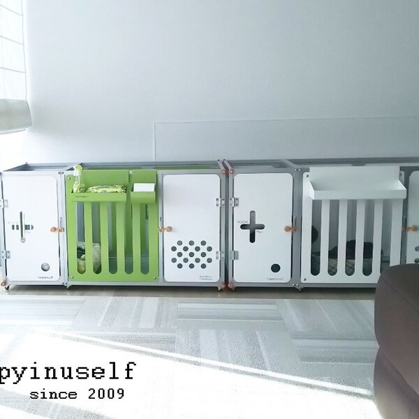 Modern Dog Room C126 /Indoor Dog Room/Dog Kennel/Crate/ Japan made/ Aluminum - Happyinuself