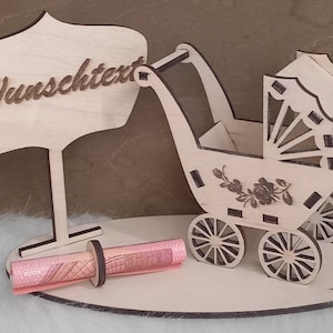 Zur Geburt / Geldgeschenk /personalisiert