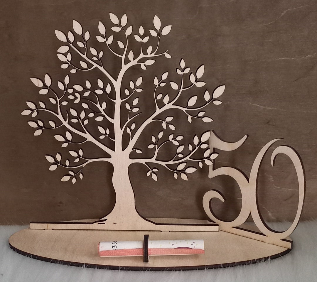 Geldgeschenk BAUM 50. Geburtstag Etsy.de