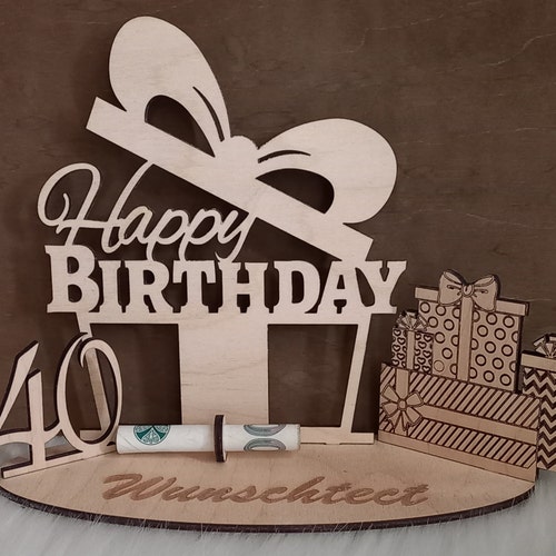 50. Geburtstag Geschenk Für Frauen | Geburtstagskerze In Holzbox Mit Trockenblumen