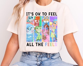It's Okay To Feel All The Feels Sweatshirt, Disney Sweater, Therapy Sweatshirt, Teacher Shirt, Gift for Teacher,BCBA Tee,Speech Terapy Shirt
