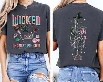 Vintage Change For Good Comfort Colors Shirt, Because I Knew You, I Have Been Changed For Good, Wizard Defying Gravity Tee, Broomstick Magic
