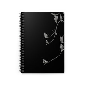 Black Floral Journal, Notebook