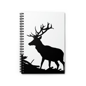 Elk Silhouette Notebook, Journal, Spiral Bound