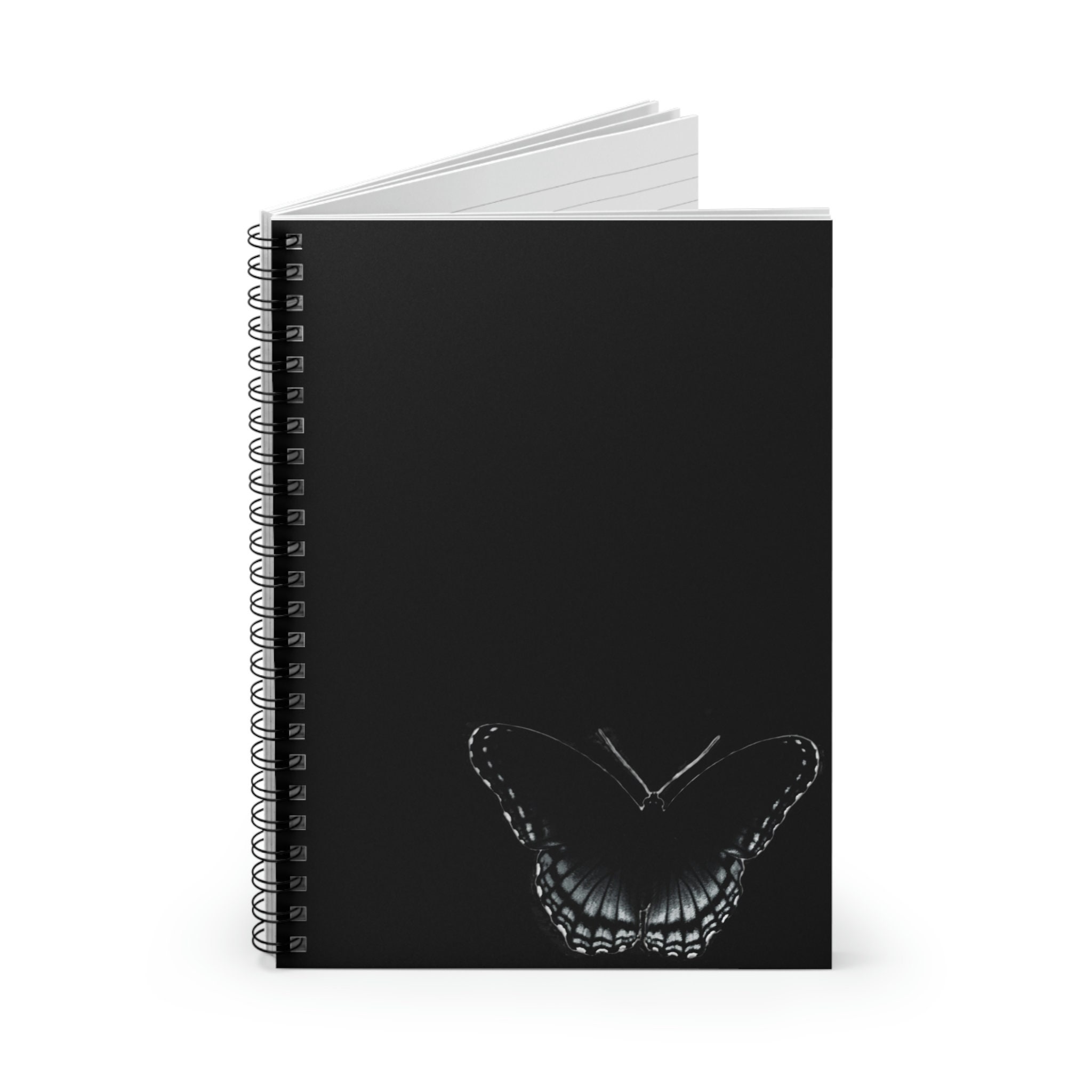 Butterfly Notebook, Black and Grey Journal - Etsy