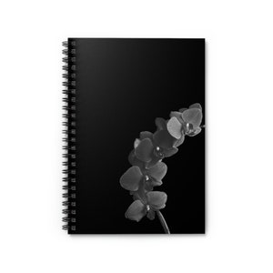 Black and Grey Floral Notebook