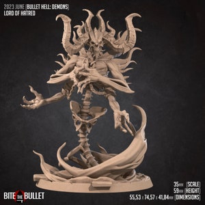 Lord of Hatred- Bullet Hell: Demons-  Bite the Bullet -  D&D 5e - Dungeons and Dragons - Pathfinder - Fantasy RPG Tabletop Games