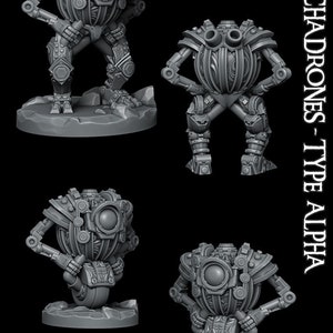 MecaDrone Miniature - Rocket Pig Games - D&D 5e - Dungeons and Dragons - Fantasy RPG Tabletop Games - Pathfinder