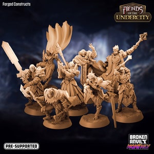 Warforged Miniature -D&D 5e - Dungeons and Dragons - Pathfinder - Fantasy RPG Tabletop Games