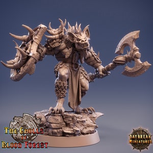Gnoll Miniature - Festo Bonebonker - Blood Forest - Daybreak - D&D 5e - Dungeons and Dragons - Pathfinder - Fantasy RPG Tabletop Games