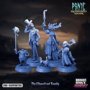 Ghost Miniature - Panic Moorefrost Manor - Broken Anvil - D&D 5e - Dungeons and Dragons - Pathfinder - Fantasy RPG Tabletop Games