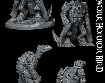 Miniatura de pájaro de terror mecánico - Rocket Pig Games - D&D 5e - Dungeons and Dragons - Juegos de rol de fantasía - Pathfinder