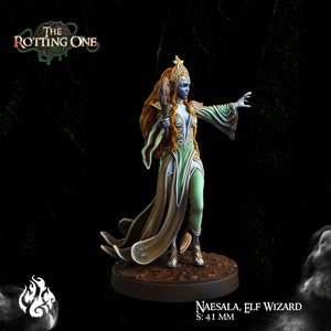 Elf Sorceress Miniature - The Rotting One - Crippled God Foundry -  D&D 5e - Dungeons and Dragons - Pathfinder - Fantasy RPG Tabletop Games