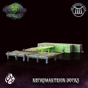 Dock Miniature Terrain Set - Crippled God Foundry -  D&D 5e - Dungeons and Dragons - Pathfinder - Fantasy RPG Tabletop Games