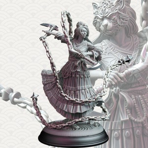Samurai of the Cat- Izumi Akaneko Miniature- Spirits of the East - DM Stash - D&D 5e - Dungeons and Dragons - Fantasy RPG Tabletop Spiele
