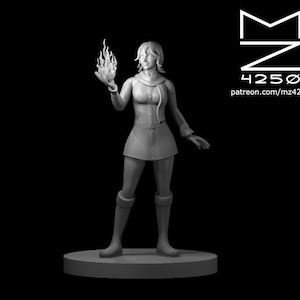 Human Female Sorcerer Miniature - MZ4250 - D&D 5e - Dungeons and Dragons - Pathfinder - Fantasy RPG Tabletop Games