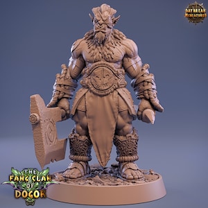Bugbear Miniature - Gan’daal Rind - Medium Humanoid - Fang Clan of Dogor - Daybreak  - D&D 5e - Dungeons and Dragons - Fantasy Tabletop