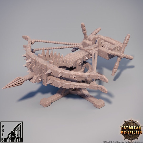 Skullpiercer – Ballista Mounted Crossbow - Stoneborn antasy Miniature - D&D - Dungeons and Dragons - Pathfinder - Tabletop Game